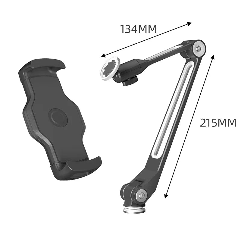 Aluminum Tablet Stand Wall Glass Desk Car Truck Phone Holder Adjustablet Mount for iPad Pro 12.9 Mini Xiaomi Samsung Tablets