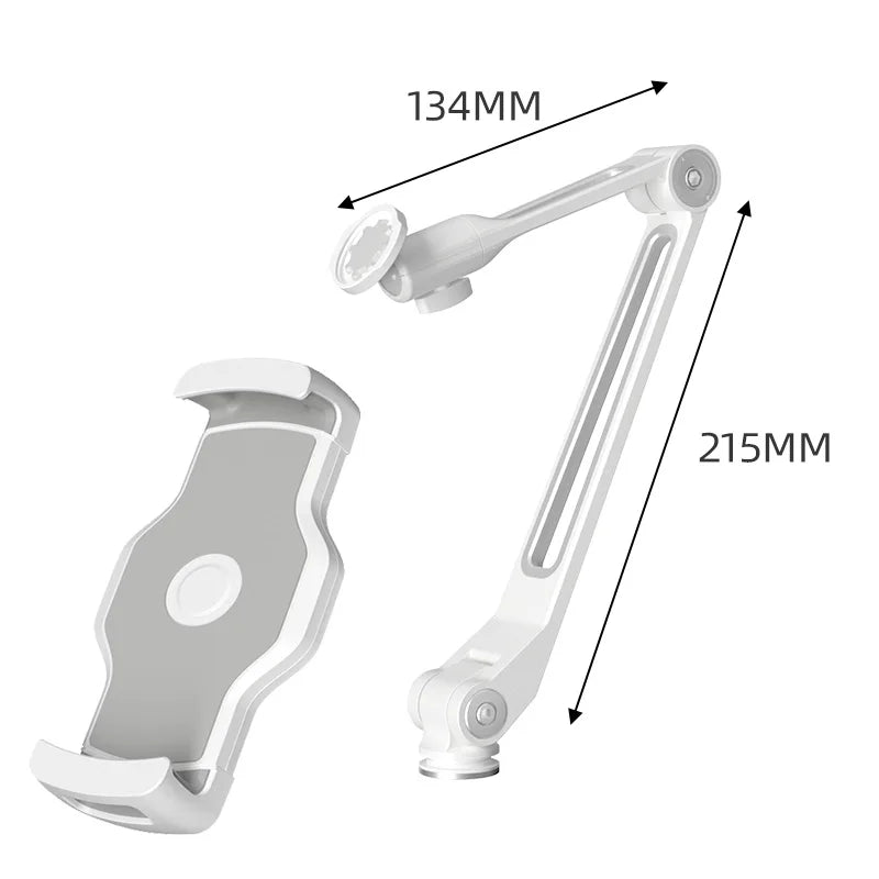 Aluminum Tablet Stand Wall Glass Desk Car Truck Phone Holder Adjustablet Mount for iPad Pro 12.9 Mini Xiaomi Samsung Tablets