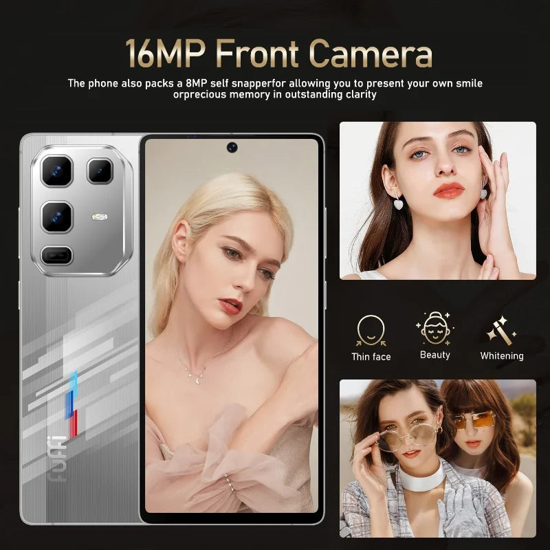 Global Vision S25 Ultra Smartphone Android 4100mAh 8GB RAM 256G ROM 6.8 Inch Phone 720x1600HD 16+32MP 4G 5G Network Mobile Phone
