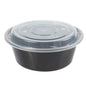 Meal Prep Containers Plastic Food Containers with Lids Outdoor Portable Bento Lunch Box, 1Compartment Round/square Lunch Box