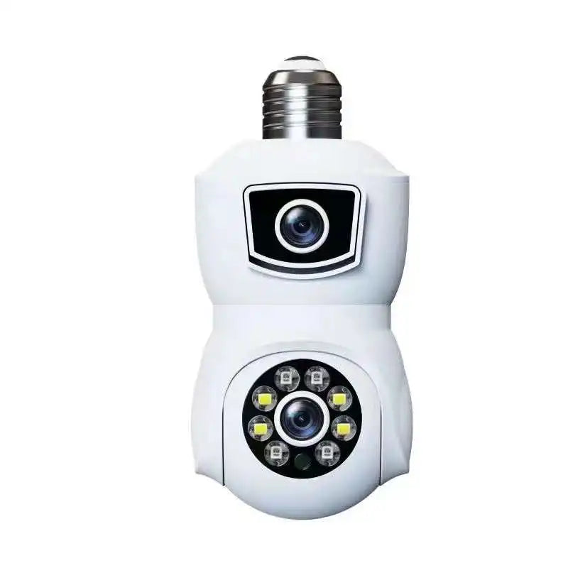 iCsee /Yoosee/V380 APP 4MP Dual Lens E27 Full Color Wireless PTZ IP Dome Camera  Intercom Security CCTV Baby Monitor