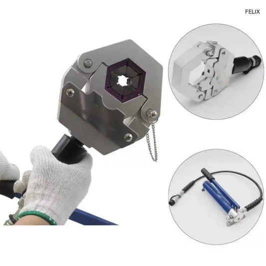 1837 Handheld Portable Hydraulic Hose Crimper Pump Detachable Air Conditioner Repair Crimping Tool Set for Plumbi 914
