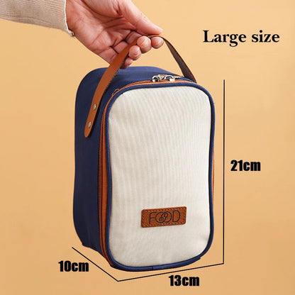 Lunch Boxes Lunch Bag 304 Stainless Steel Lunch Box For Kids Lunch Bags  Portable Folding Spoon Lunch Box Kids Thermal Bento Box