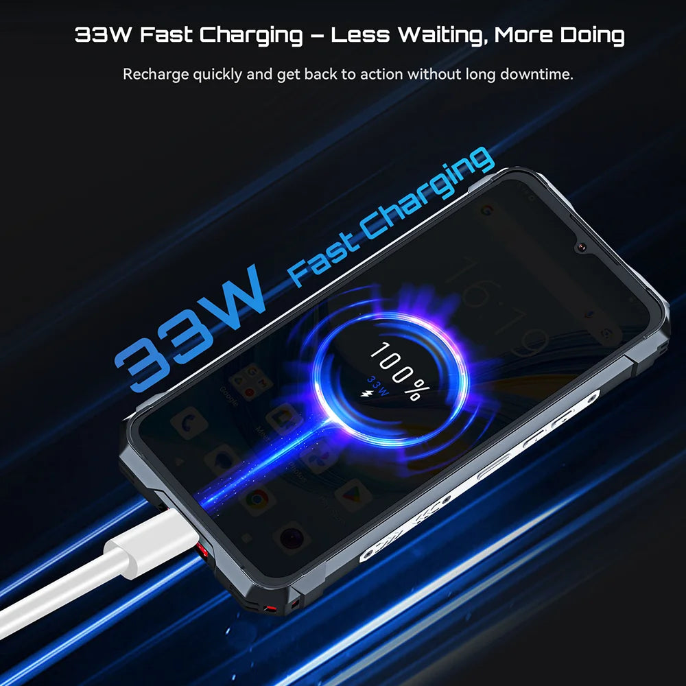 Cubot Kingkong 11 Rugged Smartphone Android 15 Dimensity 7025 5G Mobile Phone 32GB （16+16）256GB 10200mAh 108MP 33W Cellphone NFC