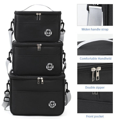 Insulated Lunch Bag Waterproof Large Capacity Thermal Food Container Adjustable Shoulder Strap  Thickened Lunch Box for School