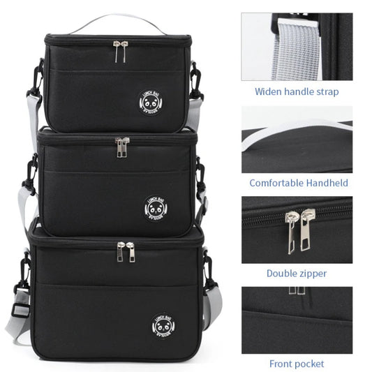 Insulated Lunch Bag Waterproof Large Capacity Thermal Food Container Adjustable Shoulder Strap  Thickened Lunch Box for School